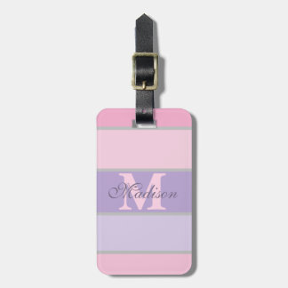 Étiquette À Bagage pastel rose et violet iPhone / coque ipad