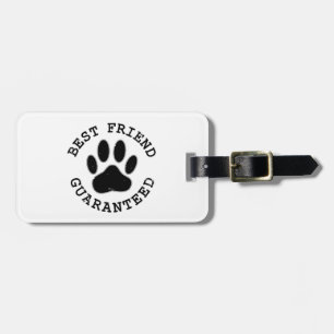 Étiquette À Bagage Patte de chien en détresse Meilleur ami garanti