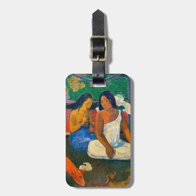 Étiquette À Bagage Paul Gauguin - Arearea / Le Chien Rouge (Devant Vertical)