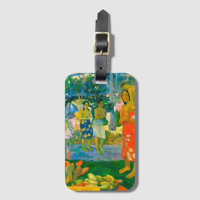 Étiquette À Bagage Paul Gauguin "La Orana Maria (Salut Marie)" (Devant Vertical)