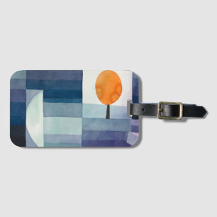 Étiquette À Bagage Paul Klee Abstrait Tree Blue Peinture