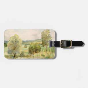 Étiquette À Bagage Paysage des aquarelles