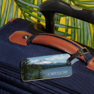 Étiquette À Bagage Paysage pittoresque de l'Oregon et du Mont Hood