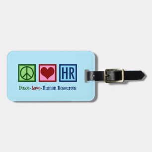 Étiquette À Bagage Peace Love Ressources humaines RH