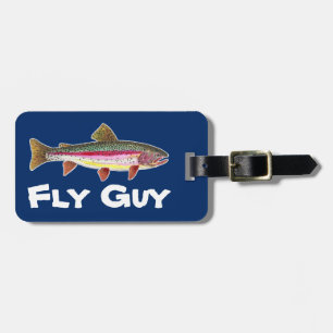 Étiquette À Bagage Pêche à la mouche GARS DU VOL Truite arc-en-ciel L