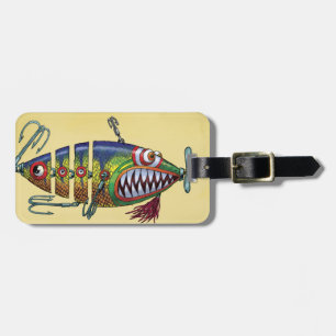 Étiquette À Bagage Pêche de l'étiquette de bagage de voyage