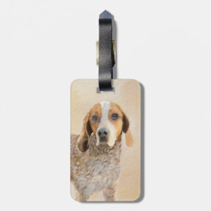 Étiquette À Bagage Peinture américaine anglaise sur pilon - Chien Art