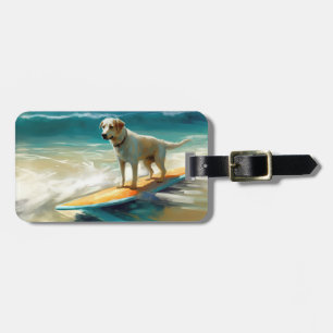 Étiquette À Bagage Peinture Anatolie Shepherd Beach Surf