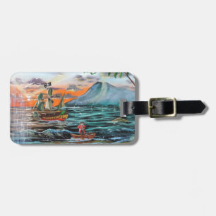 Étiquette À Bagage Peinture de Bell d'étameur ambulant de la crique