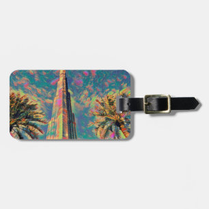 Étiquette À Bagage Peinture de Burj Khalifa
