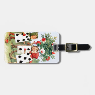 Étiquette À Bagage Peinture de Cardmen les roses de la Reine au pays