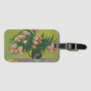 Étiquette À Bagage Peinture de fleurs d'oléandre par Vincent Van Gogh