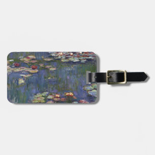 Étiquette À Bagage Peinture impressionniste de Lillies de l'eau de