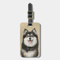 Peinture Lapphund Finlandaise - Joli art original 