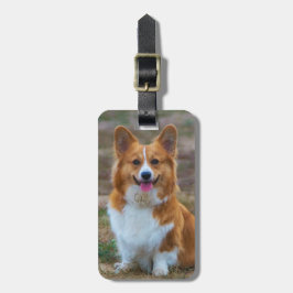 Étiquette À Bagage Pembroke rouge et blanc Corgi Chien chiot gallois