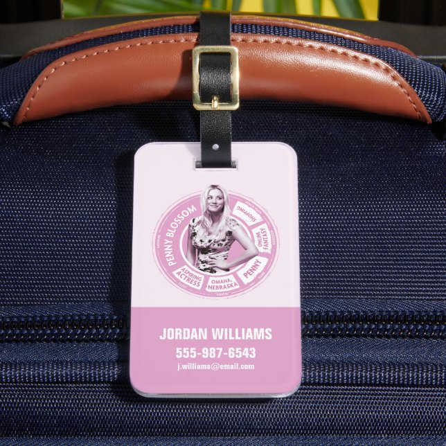 Étiquette À Bagage Penny Blossom Info Graphique (Insitu Rectoal 2)