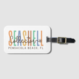 Étiquette À Bagage Pensacola Beach Florida (Collecteur de coquillages