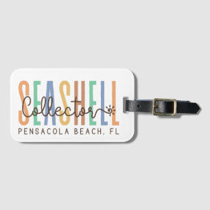 Étiquette À Bagage Pensacola Beach Florida (Collecteur de coquillages