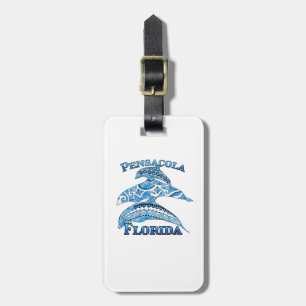 Étiquette À Bagage Pensacola Floride Dauphins tribaux de vacances