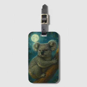 Étiquette À Bagage Perch Koala Lune