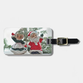 Étiquette À Bagage Père Noël et Mme Claus Holiday Travels