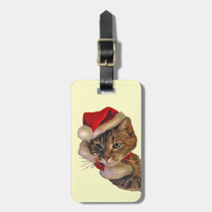 Étiquette À Bagage Père Noël Kitty