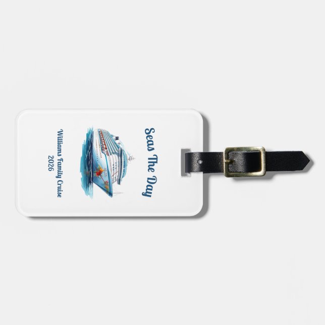 Étiquette À Bagage Personalized Cruise Door Marker (Devant horizontal)