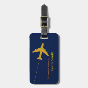 Étiquette À Bagage personalized travel airplanes