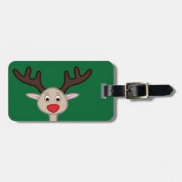 Étiquette À Bagage Personnage de dessin animé Reindeer