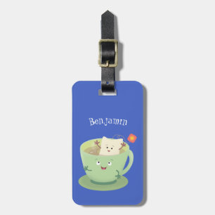 Étiquette À Bagage Personnage de dessin animé représentant un sachet