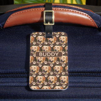 Étiquette À Bagage Personnalisé animal de compagnie Photo Motif chien