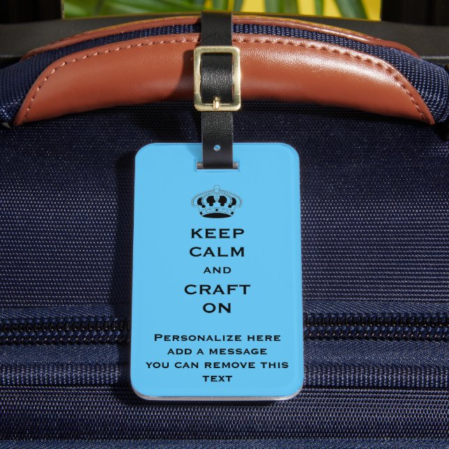 Étiquette À Bagage Personnalisé, Ciel Bleu Garder L'Artisanat Calme S (Insitu Rectoal 2)