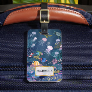Étiquette À Bagage Personnalisé   Marine Life