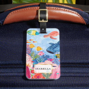 Étiquette À Bagage Personnalisé   Marine Life