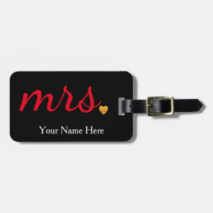 Étiquette À Bagage Personnalisé Mme Femme Mariée Nouveaux Mâles Bagag