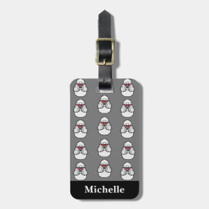 Étiquette À Bagage Personnalisé Poodle Motif drôle