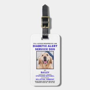 Étiquette À Bagage Personnaliser le service d'alerte diabétique Dog P
