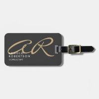 Personnaliser Monogramme Gris clair Beige