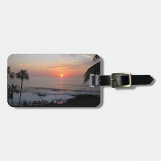 Étiquette À Bagage Personnaliser tropicale d'étiquettes de bagage
