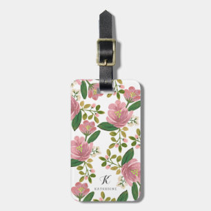 Étiquette À Bagage   personnalisés rougissent bouquet