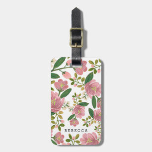 Étiquette À Bagage   personnalisés rougissent bouquet