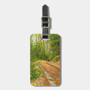 Étiquette À Bagage Personnalisez : Image fumeuse de chemin de terre