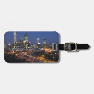 Étiquette À Bagage Perth, Australie. Vue du centre de Perth depuis