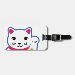 Étiquette À Bagage Petit chat chanceux, Maneki-neko, 招き猫