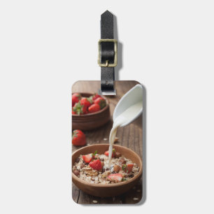 Étiquette À Bagage Petit déjeuner sain