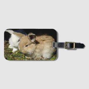 Étiquette À Bagage Petit lapin moelleux