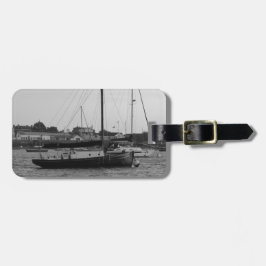 Étiquette À Bagage Petit yacht classique
