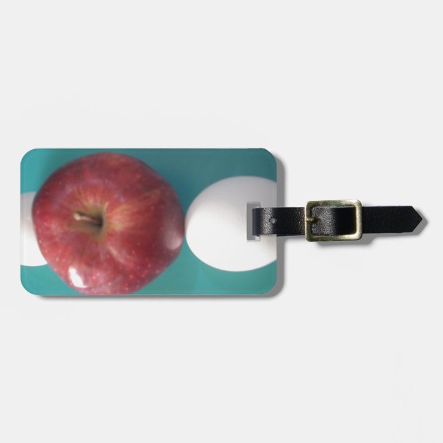 Étiquette À Bagage Petits-déjeuners copains : Deux oeufs $an Apple St (Devant horizontal)