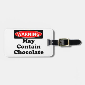 Étiquette À Bagage Peut contenir le chocolat