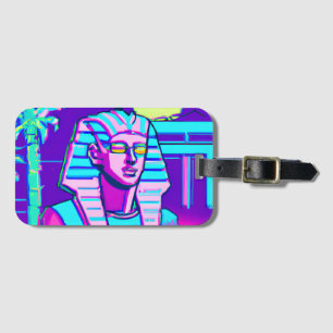 Étiquette À Bagage Pharaon Synthwave